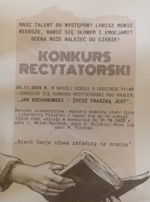 konkurs recytatorski