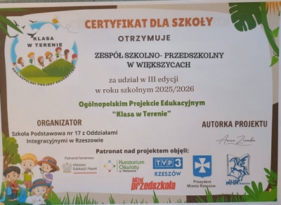 klasa w terenie podsumowanie projektu