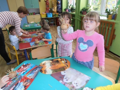 Jesienne prace przedszkolaków
