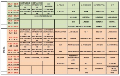 Plan lekcji