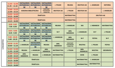 Plan lekcji